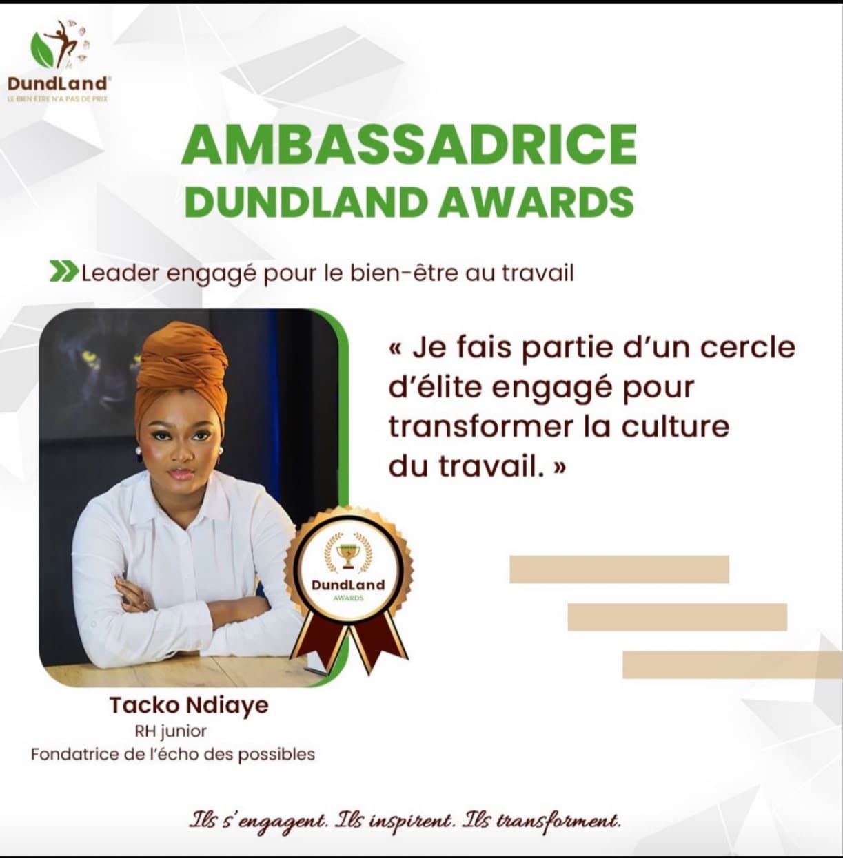 Ambassadrice Dundland Awards